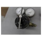 Lot of (2) Compressed Gas Regulator Gauge Set  with Smith 4000psi, Flametech Ozygen Gas VWOR-22 4000psi