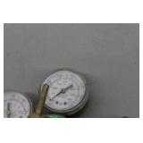 Lot of (2) Compressed Gas Regulator Gauge Set  with Smith 4000psi, Flametech Ozygen Gas VWOR-22 4000psi