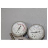 Lot of (2) Compressed Gas Regulator Gauge Set