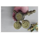 Lot of (2) Compressed Gas Regulator Gauge Set