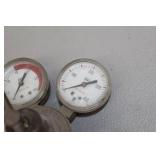 Lot of (2) Compressed Gas Regulator Gauge Set