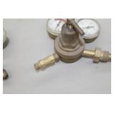 Lot of (2) Compressed Gas Regulator Gauge Set