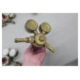 Lot of (2) Compressed Gas Regulator Gauge Set