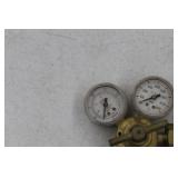 Lot of (2) Compressed Gas Regulator Gauge Set  with Smith Acetylene Gas 30-150-510 400psi, 4000psi