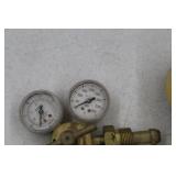 Lot of (2) Compressed Gas Regulator Gauge Set  with Smith Acetylene Gas 30-150-510 400psi, 4000psi
