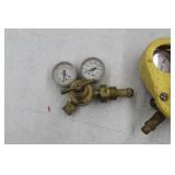 Lot of (2) Compressed Gas Regulator Gauge Set  with Smith Acetylene Gas 30-150-510 400psi, 4000psi