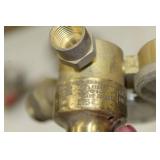 Lot of (2) Compressed Gas Regulator Gauge Set  with Smith Acetylene Gas 30-150-510 400psi, 4000psi