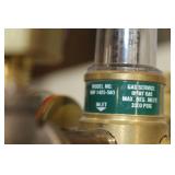 Lot of (3) Compressed Gas Regulator Gauge Set  with Victor HRF1425-580 Inert Gas 4000psi (x2), Uniweld Acetylene Gas B4B5