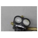 Lot of (3) Compressed Gas Regulator Gauge Set  with Inert Gas 3000psi, ProStar, Victor Edge Series Professional Oxygen Gas 3000psi