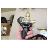 Lot of (3) Compressed Gas Regulator Gauge Set  with Inert Gas 3000psi, ProStar, Victor Edge Series Professional Oxygen Gas 3000psi