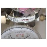 Lot of (3) Compressed Gas Regulator Gauge Set  with Inert Gas 3000psi, ProStar, Victor Edge Series Professional Oxygen Gas 3000psi