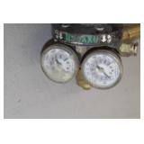 Lot of (3) Compressed Gas Regulator Gauge Set  with Inert Gas 3000psi, ProStar, Victor Edge Series Professional Oxygen Gas 3000psi