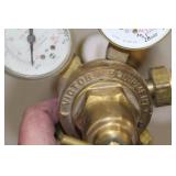 Lot of (3) Compressed Gas Regulator Gauge Set  with Weldmark 4000psi, Flametech 400psi, Victor 4000psi