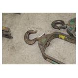 Lot of (2) Industrial Pulley 5"Wx 10-1/2"D  with Sheave (x2)