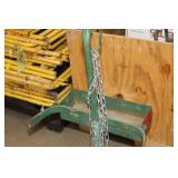 Welding Dolly 2-wheel 1-Shelf Green 21"Wx14"Dx42-1/2"H  with Tank Chain