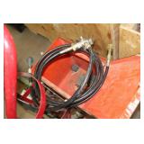 Welding Dolly 2-wheel Red 20-1/2"Wx20"Dx42"H  with Tank Straps, Welding Hose