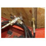 Welding Dolly 2-wheel Red 20-1/2"Wx20"Dx42"H  with Tank Straps, Welding Hose