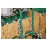 Welding Dolly 2-wheel Green 15-1/2"Wx20"Dx49-1/2"H  with Tank Chain