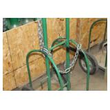 Welding Dolly 2-wheel Green 15-1/2"Wx20"Dx49-1/2"H  with Tank Chain