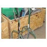 Welding Dolly 2-wheel Green 15-1/2"Wx20"Dx50"H  with Tank Chain