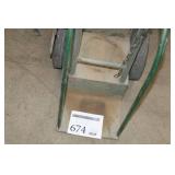 Welding Dolly 2-wheel Green 15-1/2"Wx20"Dx50"H  with Tank Chain