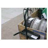 Welding Dolly 2-wheel 1-Shelf Green 21"Wx13"Dx47"H  with Tank Chain