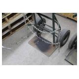 Welding Dolly 2-wheel Green 21"Wx18"Dx49"H  with Tank Chain