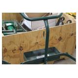 Welding Dolly 2-wheel 1-Shelf Green 26"Wx16"Dx48"H  with Tank Chain