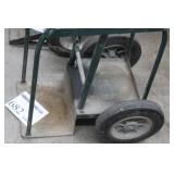 Welding Dolly 2-wheel Green 15"Wx20"Dx48"H  with Tank Chain