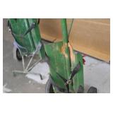 Welding Dolly 2-wheel Green 13"Wx11"Dx39"H  with Tank Strap