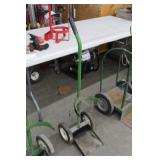 Welding Dolly 2-wheel Green 12"Wx14"Dx22"H  with Tank Chain