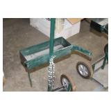 Welding Dolly 2-wheel 1-Shelf Green 22"Wx16"Dx46"H  with Tank Chain