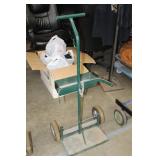 Welding Dolly 2-wheel 1-Shelf Green 22"Wx16"Dx46"H  with Tank Chain