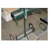 Welding Dolly 2-wheel 1-Shelf Green 22"Wx16"Dx46"H  with Tank Chain