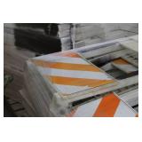 Lot of (12) Construction Reflector Sign (on pallet)