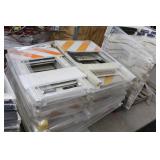 Lot of (12) Construction Reflector Sign (on pallet)