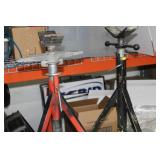 Lot of (4) Pipe Stand V-head 24" Base