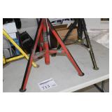 Lot of (4) Pipe Stand V-head 24" Base