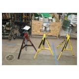 Lot of (3) Pipe Stand V-head
