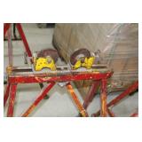 Lot of (2) Pipe Stand 27"Lx22"Wx32-1/2"H