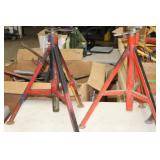 Lot of (4) Pipe Stand V-head