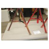 Lot of (4) Pipe Stand V-head 24" Base