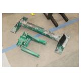 Lot of (2) Greenlee Industrial Pulley Sheave  with Greenlee Flexible Pipe Adapter 685, Mount (x1)