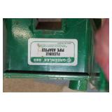 Lot of (2) Greenlee Industrial Pulley Sheave  with Greenlee Flexible Pipe Adapter 685, Mount (x1)