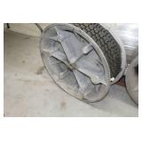 Industrial Pulley with Rubber Track  8-1/2"Wx24"D