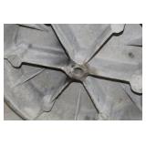 Industrial Pulley with Rubber Track  8-1/2"Wx24"D