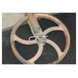 Lot of (2) Industrial Pulley  with Sheave (x2)