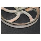 Lot of (2) Industrial Pulley  with Sheave (x2)