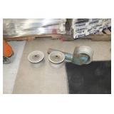Lot of (3) Industrial Pulley  3-1/2"Wx 6-1/2"D  with Sheave (x1)