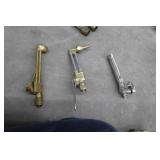 Lot of (3) Acetylene Oxygen Torch Accessories  with Wand (x2), Shut-Off Valve (x1)